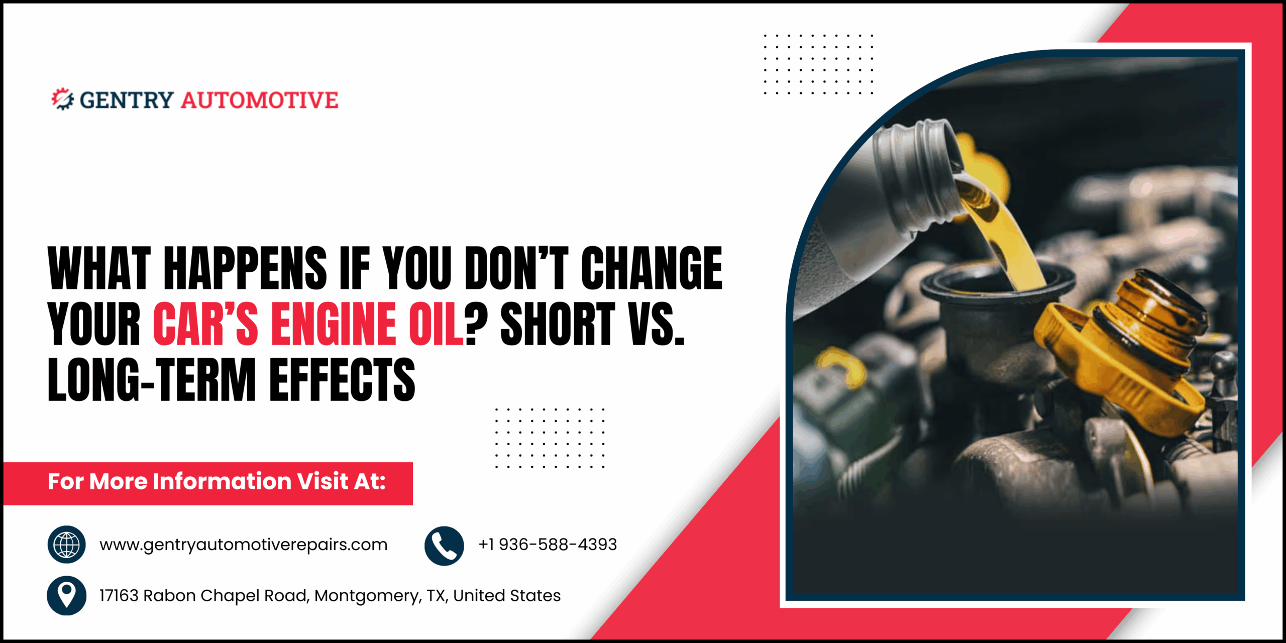 Oil Change Sign - Gentry Automotive